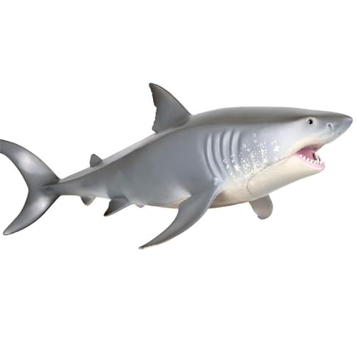 Ninesun Spielzeug, großer weißer Hai, realistische Figur, handbemalt, Wal, Tierfiguren, Sammlerstück, dekoratives Geschenk für Kinder Ninesun Spielzeug, großer weißer Hai, realistische Figur, handbemalt, Wal, Tierfiguren, Sammlerstück, dekoratives Geschenk für Kinder von Ninesun