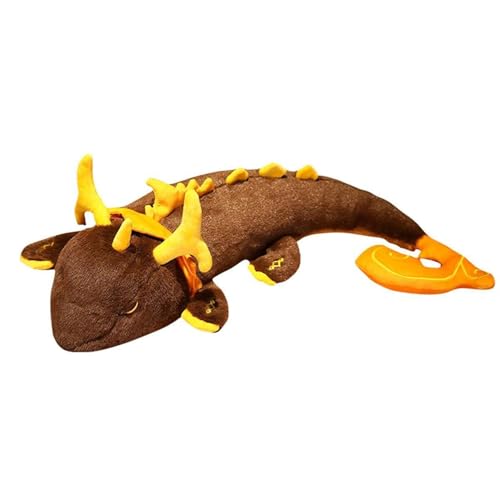 Plüsch-Set Zhong Li Drache, 70 cm, Kuschelkissen und Schlüsselanhänger, niedlich, Kawaii, Zhongli, Plüsch, weich, für Fans, Kinder, Geburtstagsgeschenk von Ninesun