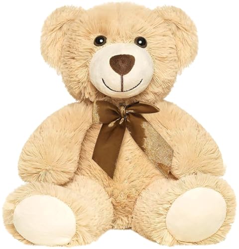 Plüschbären Stofftiere Stofftiere Plüschspielzeug Geschenk für Kinder Freundin 13,5 Zoll für Weihnachten Valentinstag Geburtstag Hochzeit Party (Khaki,1 Stück) von Ninesun