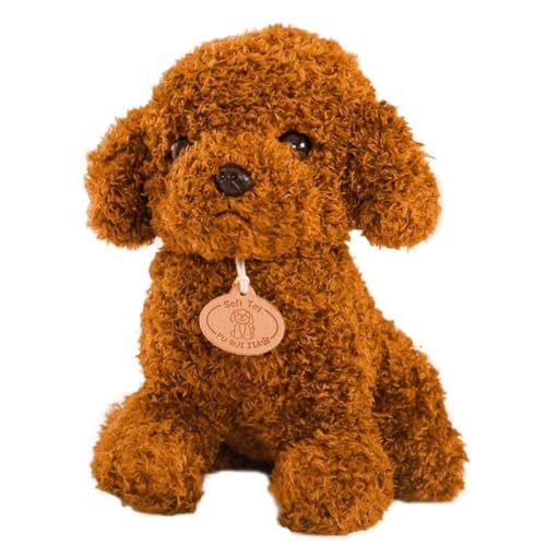 Zeit im Bett Spielzeug Plüschtiere Niedlich Weich Plüsch Pudel Teddy Hund Figur (Hellbraun) von Ninesun