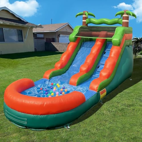 Aufblasbare Wasserrutsche für Kinder und Erwachsene, PVC, kommerzielle aufblasbare Wasserrutsche mit Planschbecken für Kinder, Hinterhof, Ozean, Outdoor-Rutsche, Park, Nass- und Trockennutzung, 6 m Aufblasbare Wasserrutsche für Kinder und Erwachsene, PVC, kommerzielle aufblasbare Wasserrutsche mit Planschbecken für Kinder, Hinterhof, Ozean, Outdoor-Rutsche, Park, Nass- und Trockennutzung, 6 m von Ninghaovov