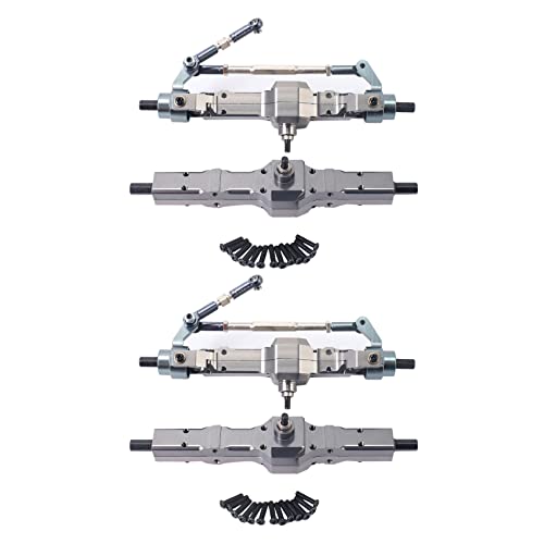 Niniang 2 x Getriebe für Brücken- und Hinterachse aus Metall für C14 C24 C34 C44 B14 B24 1/16 von Niniang