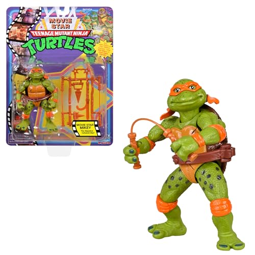 Ninja Turtles, bewegliche Figur, 10 cm, Figruine aus der Kollektion Movie Star '90, Michelangelo, für Kinder ab 4 Jahren, T00033 Ninja Turtles, bewegliche Figur, 10 cm, Figruine aus der Kollektion Movie Star '90, Michelangelo, für Kinder ab 4 Jahren, T00033 von NINJA TURTLES