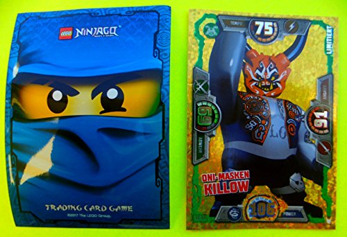 Ninjago Serie 3 Lego Limitierte Karte LE 18 Oni Masken Killow mit Ninja Schutzhülle von Ninjago Serie 3