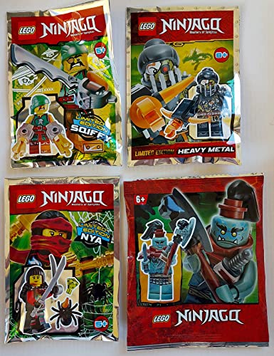 Ninjago Lego Figuren Sqiffy NYA Munce Waffen Ninja Figuren Neu Ovp von Ninjago
