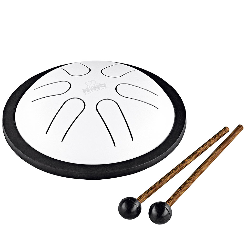 Nino Mini Melody 6" Steel Tongue Drum White NINO980WH Schlitztrommel Nino Mini Melody 6" Steel Tongue Drum White NINO980WH Schlitztrommel von Nino