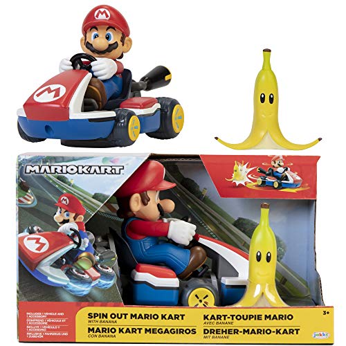 Nintendo Super Mario Kart Mario Spin-Out Racer, 6 cm, Bunt von Nintendo SUPER MARIO