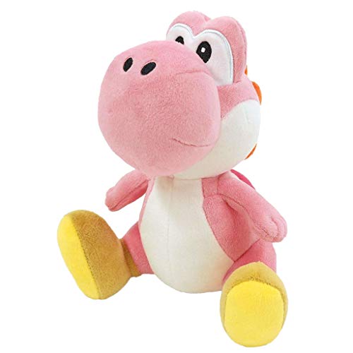 Nintendo Little Buddy Toys Offizielles Super Mario Yoshi Plüsch, 15,2 cm Pink von Nintendo