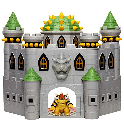 Jakks Pacific - JPA40020 - Nintendo Super Mario großes Spielset - Bowser´s Schloss - inkl. 6cm Bowser Figur, Mehrfarbig, 400204 von Jakks Pacific