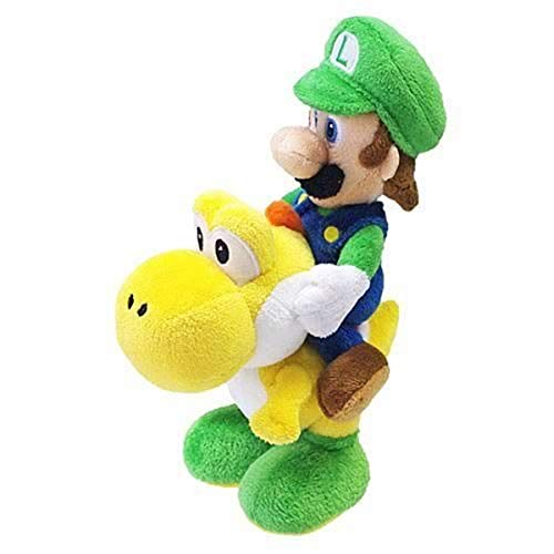 Nintendo Offizielles Super Mario Luigi Reiten Yoshi Plüsch, 20,3 cm von Nintendo