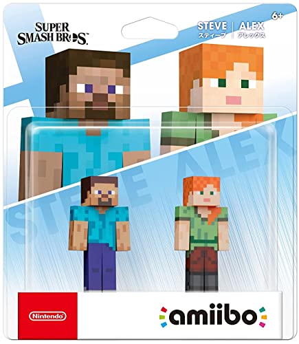 Nintendo AMIIBO: Super Smash Bros. Collection - Steve/Alex (Minecraft) - No. 89 (Double Pack) (Multi) von Nintendo