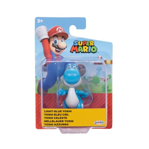 Nintendo - Super Mario Bros – Figur mit Gelenken, 6,3 cm – Figuren Yoshi Himmelblau Nintendo - Super Mario Bros – Figur mit Gelenken, 6,3 cm – Figuren Yoshi Himmelblau von Nintendo