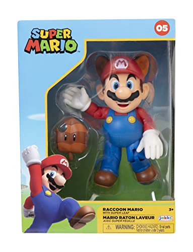Nintendo Super Mario Figur Racoon Mario in Sammlerbox, 10 cm von Nintendo