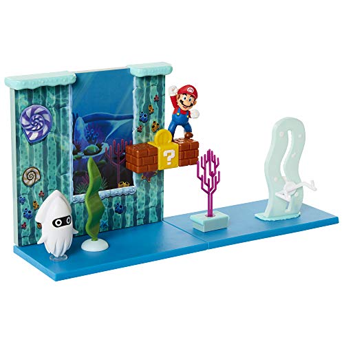 Nintendo SUPER MARIO Spielset - Unterwasser Welt - inkl. 6cm Mario Figur Bunt von Super Mario