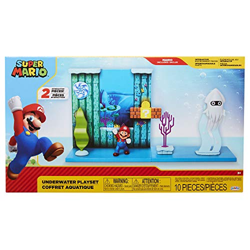 Nintendo SUPER MARIO Spielset - Unterwasser Welt - inkl. 6cm Mario Figur Bunt von Super Mario