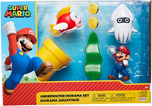 Nintendo Super Mario - Multipack Spielset - Unterwasserwelt, 6 cm, 25 x 7,5 x 18 cm von Nintendo