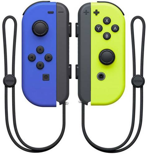 Nintendo Switch Joy-Con 2er-Set blau/neon-gelb Controller Switch Blau, Neongelb von Nintendo