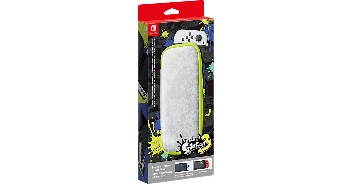 Nintendo Switch-Tasche (Splatoon 3-Edition) & -Schutzfolie von Nintendo