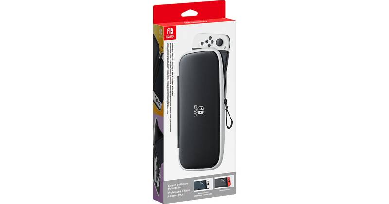 Nintendo Switch-Tasche & -Schutzfolie - Schwarz/Weiß von Nintendo