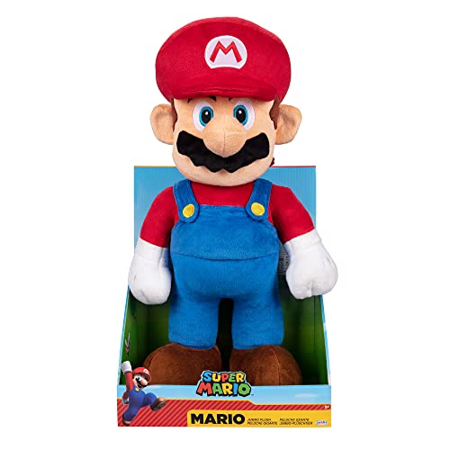 Nintendo SUPER MARIO - Mario Jumbo Plüschfigur 50cm von Jakks Pacific