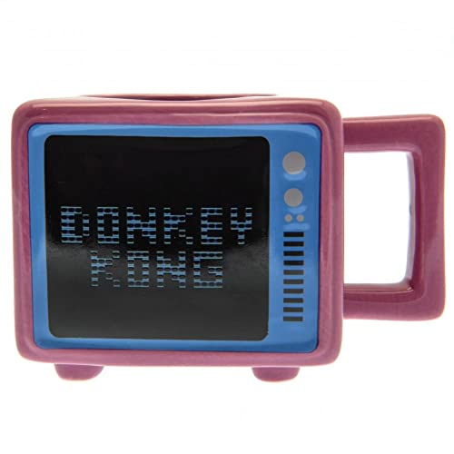 Donkey Kong Tasse mit Thermoeffekt in Geschenkbox (Retro TV Design) 500ml Keramik Donkey Kong Großer Becher - Offizielles Lizenzprodukt von Nintendo