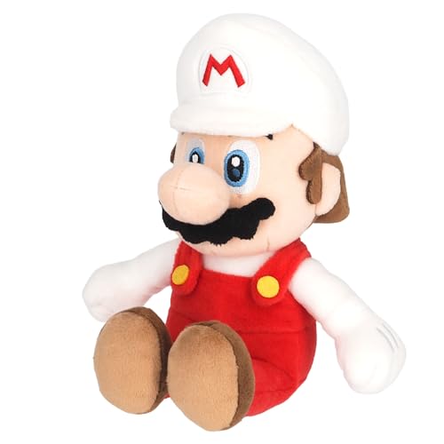Super Mario ALLSTAR COLLECTION 07 Stofftier Kuscheltier Plüsch Figur Plüschtier: Feuer-Mario 24 cm (S) von Sanei