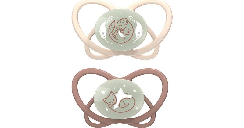 "nip® first moments Schnuller ""My Butterfly Night"" 16-32 Monate, braun" von Nip