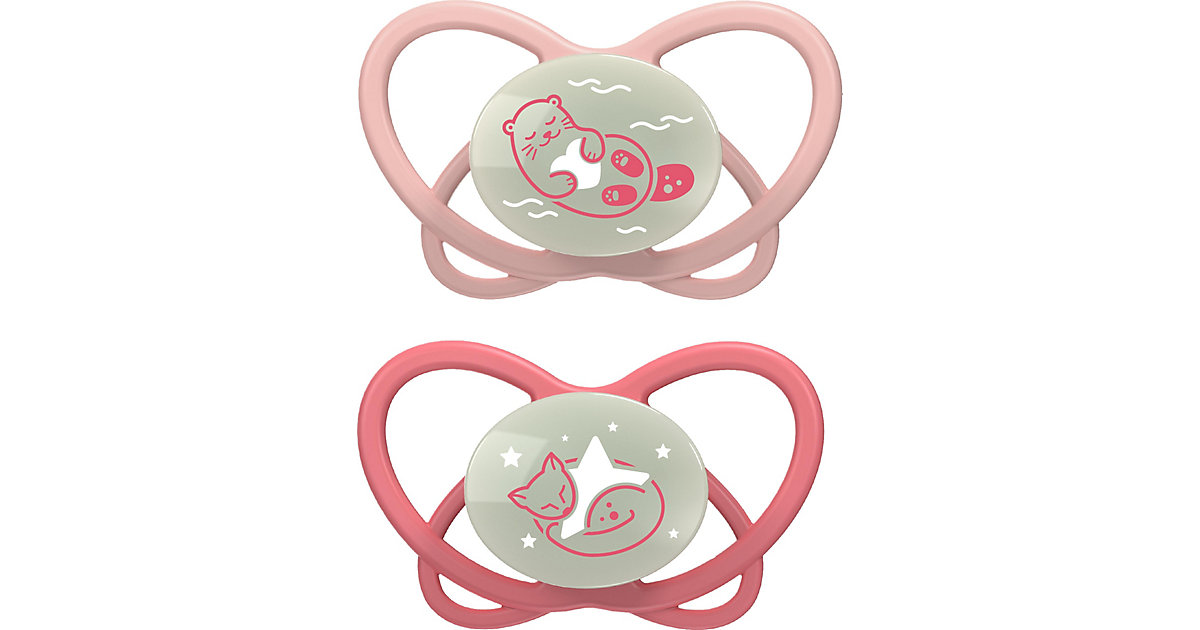 "nip® first moments Schnuller ""My Butterfly Night"" 16-32 Monate, rot" von Nip