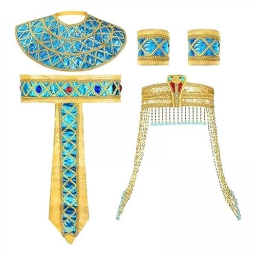 Nishiyuenyi 2 X Ägypter Kostümzubehör für Damen, Ägyptisches Kostüm Armband, Ägypten, Kostüm für Feiertage, Festzug, Kleidung, Halloween, Mädchen Nishiyuenyi 2 X Ägypter Kostümzubehör für Damen, Ägyptisches Kostüm Armband, Ägypten, Kostüm für Feiertage, Festzug, Kleidung, Halloween, Mädchen von Nishiyuenyi