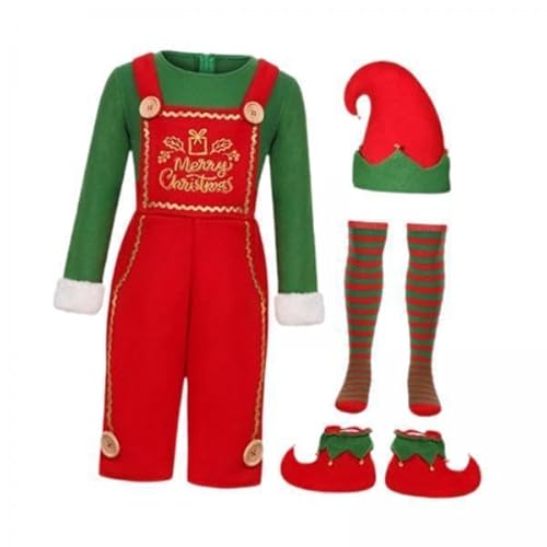 Nishiyuenyi 2 X Elfen Weihnachtskostüm mit Hut, Kleidungsset für Feiertage, Karneval, Partys, Festivals Nishiyuenyi 2 X Elfen Weihnachtskostüm mit Hut, Kleidungsset für Feiertage, Karneval, Partys, Festivals von Nishiyuenyi
