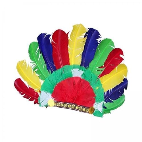 Nishiyuenyi 2 X Federkopfschmuck, Amerikanischer Häuptling, Indianerhut, Foto Requisiten, Kopfschmuck, Kopfschmuck, Stirnband, Kopfbedeckung für Auftritte, Cospla Nishiyuenyi 2 X Federkopfschmuck, Amerikanischer Häuptling, Indianerhut, Foto Requisiten, Kopfschmuck, Kopfschmuck, Stirnband, Kopfbedeckung für Auftritte, Cospla von Nishiyuenyi