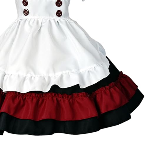 Nishiyuenyi 2 X Französisches Dienstmädchen Kostüm, Kopfbedeckung für Halloween Party, Cosplay, Dienstmädchen Outfit, L von Nishiyuenyi