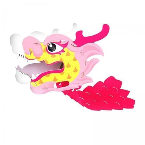 Nishiyuenyi 2 X Handgefertigte Drachen Zubehör Aus Papier, Dekoration Im Chinesischen Stil, Requisite, Praktische Schöne DIY Material Sets für Weihnachten, Frühli von Nishiyuenyi