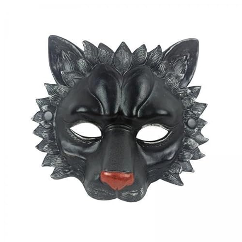 Nishiyuenyi 2 X Löwenmaske, Halbes Gesicht, PU Schaum, Neuheit für Halloween, Karnevalsparty für Erwachsene, Dunkelgrau Nishiyuenyi 2 X Löwenmaske, Halbes Gesicht, PU Schaum, Neuheit für Halloween, Karnevalsparty für Erwachsene, Dunkelgrau von Nishiyuenyi