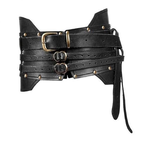 Nishiyuenyi 2 X Mittelalterlicher Taillengürtel, Mittelalterlicher Gürtel, Taillenband für Erwachsene, Cosplay, Steampunk, LARP, Kostüm, PU, Rüstungsgürtel, Nishiyuenyi 2 X Mittelalterlicher Taillengürtel, Mittelalterlicher Gürtel, Taillenband für Erwachsene, Cosplay, Steampunk, LARP, Kostüm, PU, Rüstungsgürtel, von Nishiyuenyi