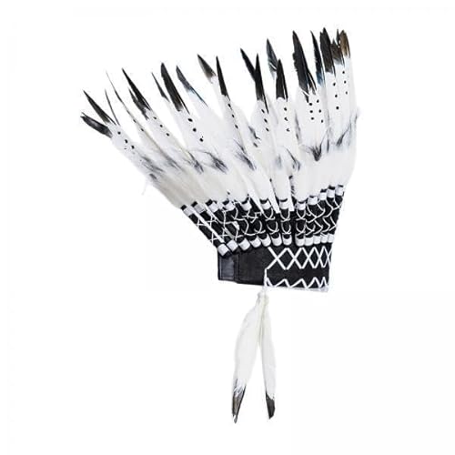 Nishiyuenyi 2 XAmerican Chief Indian Hut Feder Kopfschmuck Foto Requisiten für Bühne Cosplay Schwarz Nishiyuenyi 2 XAmerican Chief Indian Hut Feder Kopfschmuck Foto Requisiten für Bühne Cosplay Schwarz von Nishiyuenyi