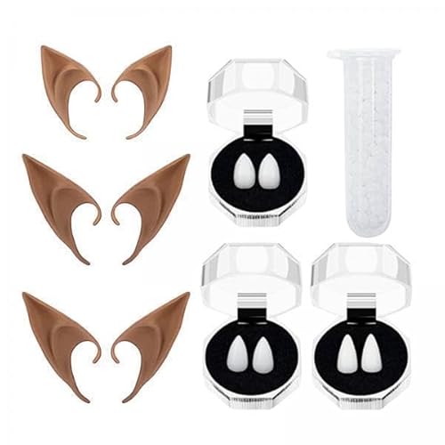 Nishiyuenyi 2X Elfenohren Kostümzubehör Lang für Cosplay Weihnachten Halloween Kaffee Nishiyuenyi 2X Elfenohren Kostümzubehör Lang für Cosplay Weihnachten Halloween Kaffee von Nishiyuenyi