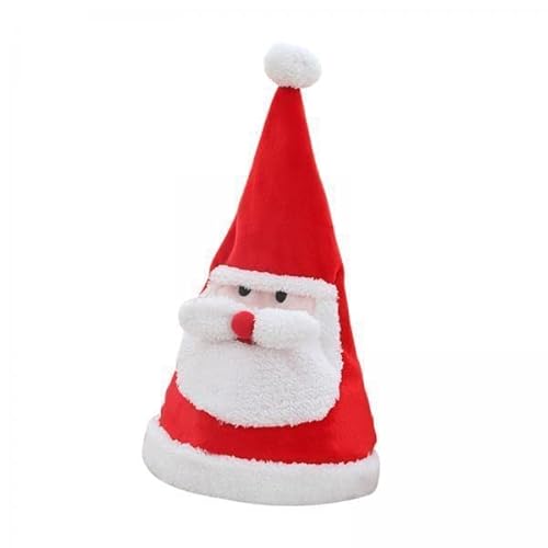 Nishiyuenyi 2x Weihnachtsmütze, Weihnachtskostüm Zubehör, Singende Und Tanzende Weihnachtsmütze für Den Urlaub Nishiyuenyi 2x Weihnachtsmütze, Weihnachtskostüm Zubehör, Singende Und Tanzende Weihnachtsmütze für Den Urlaub von Nishiyuenyi