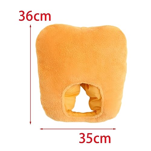 Nishiyuenyi 2xheaddress Cosplay Kostüm Hat Decor Hut Mess Up Cosplay Up Soft Birthday Gifts Festival Kostüm Cap Chicken für Nachtveranstaltung Karneval von Nishiyuenyi
