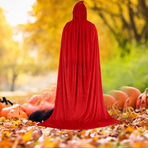 Nishiyuenyi 2xvelvet mit Kapuze mit Kapuze Lange Robe Hexen Capes Halloween Kostüm 170 cm Nishiyuenyi 2xvelvet mit Kapuze mit Kapuze Lange Robe Hexen Capes Halloween Kostüm 170 cm von Nishiyuenyi