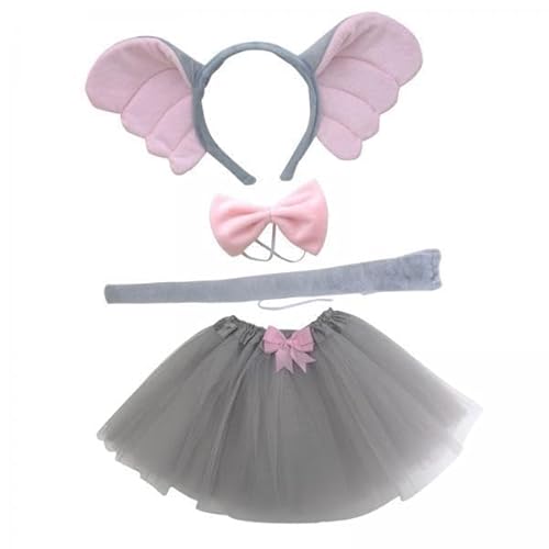 Nishiyuenyi 3 X Tier Kostüm, Haarreif, Moderne Dekoration, Foto Requisiten, Ohren, Stirnband, Fliege, Schwanz, Requisiten für Partys mit Tiermotiven für von Nishiyuenyi
