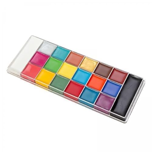 Nishiyuenyi 3X Gesichts Und Körperbemalungsset, Kosmetikpalette, Malpalette, Professionelle Gesichtsfarben, Gesichtsbemalung für Halloween, Kostüm, Cosplay, Fest von Nishiyuenyi