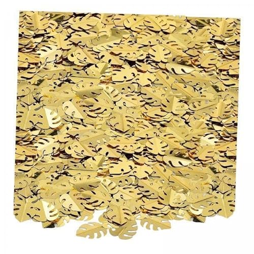 Nishiyuenyi 3xTropical Blatt Konfetti Grün Glänzend für Hochzeit Tisch Dusche Gold von Nishiyuenyi