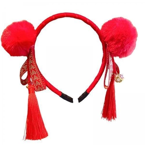 Nishiyuenyi 4 X Chinesisches Neujahrs Stirnband, Schönes Haar Accessoire mit Schleife, Haarreif, Kopfbedeckung für Cosplay, Weihnachten, Maskerade, Bühnenauftritt Nishiyuenyi 4 X Chinesisches Neujahrs Stirnband, Schönes Haar Accessoire mit Schleife, Haarreif, Kopfbedeckung für Cosplay, Weihnachten, Maskerade, Bühnenauftritt von Nishiyuenyi