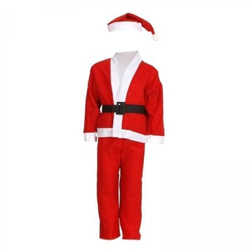 Nishiyuenyi 4 X Weihnachtsmann Kostüm für Kinder mit Hut, Cosplay Set für Die Feiertage, Outfit für Kinder Nishiyuenyi 4 X Weihnachtsmann Kostüm für Kinder mit Hut, Cosplay Set für Die Feiertage, Outfit für Kinder von Nishiyuenyi
