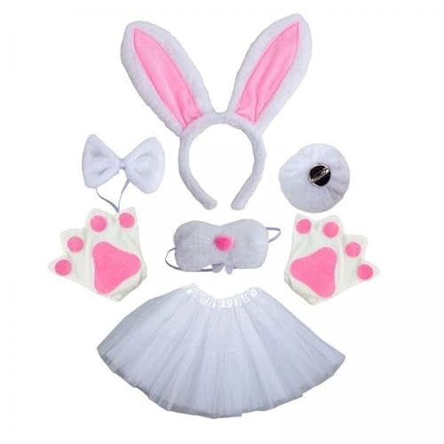 Nishiyuenyi 4 XBunny Kostüm Set Ohren Stirnband Moderne Requisiten für Dress Up Maskerade Karneval Festival Nishiyuenyi 4 XBunny Kostüm Set Ohren Stirnband Moderne Requisiten für Dress Up Maskerade Karneval Festival von Nishiyuenyi