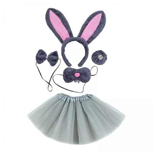 Nishiyuenyi 4 XBunny Kostüm Set Ohren Stirnband Moderne Requisiten für Dress Up Maskerade Karneval Festival Nishiyuenyi 4 XBunny Kostüm Set Ohren Stirnband Moderne Requisiten für Dress Up Maskerade Karneval Festival von Nishiyuenyi
