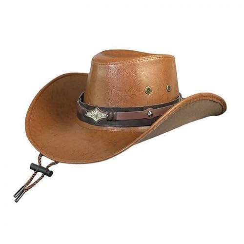 Nishiyuenyi 4x Cowboyhut mit Kinnriemen, Jazz Zylinder, Sonnenhut für Cosplay, Party, Bar, Karneval Nishiyuenyi 4x Cowboyhut mit Kinnriemen, Jazz Zylinder, Sonnenhut für Cosplay, Party, Bar, Karneval von Nishiyuenyi