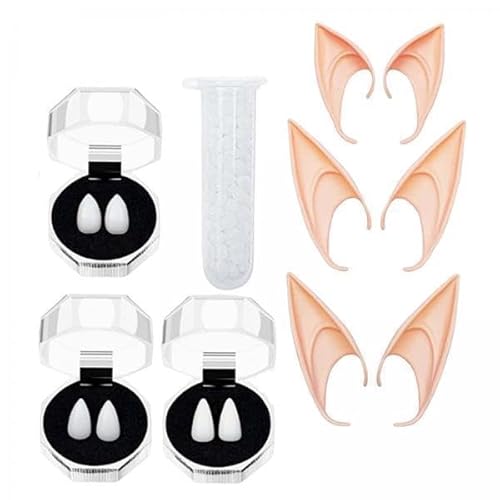 Nishiyuenyi 4xElfenohren Kostüm Zubehör Lang für Cosplay Weihnachten Halloween Gelb Nishiyuenyi 4xElfenohren Kostüm Zubehör Lang für Cosplay Weihnachten Halloween Gelb von Nishiyuenyi