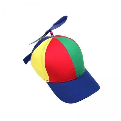 Nishiyuenyi 5 X Propellerhut, Regenbogen Zylinder, Lustig, Bunt, Verstellbar, Unisex Kostümhüte, Baseballkappe, Hubschrauberkappe für Partygeschenke, Kostüme Im F Nishiyuenyi 5 X Propellerhut, Regenbogen Zylinder, Lustig, Bunt, Verstellbar, Unisex Kostümhüte, Baseballkappe, Hubschrauberkappe für Partygeschenke, Kostüme Im F von Nishiyuenyi